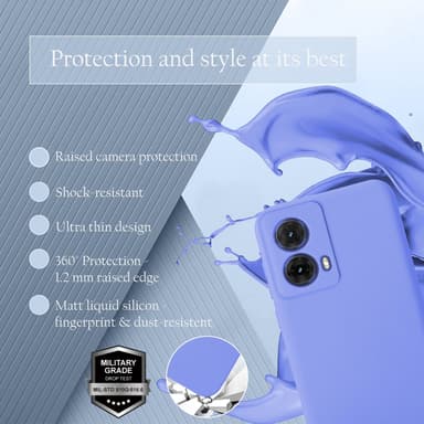 Motorola Moto G85 Skal Fodral Case Cover (lila)
