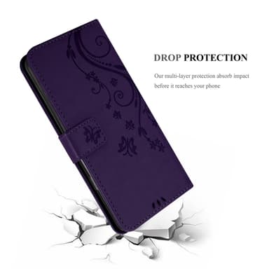 Motorola Moto Edge 50 Pro Plånboksfodral Skal Blommor