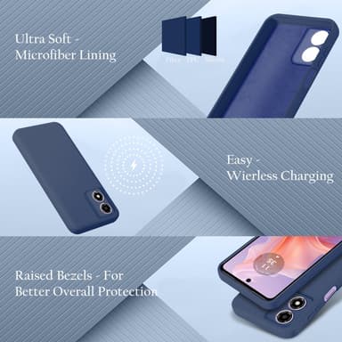 Motorola Moto E14 Skal Fodral Case Cover (blå)