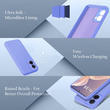Motorola Moto G85 Skal Fodral Case Cover (lila)
