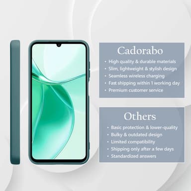 ZTE Blade A35 / A55 Skal Fodral Case Cover (grön)