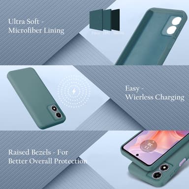 Motorola Moto E14 Skal Fodral Case Cover (grön)