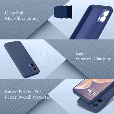Motorola Moto G85 Skal Fodral Case Cover (blå)