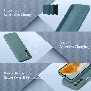Samsung Galaxy M15 Skal Fodral Case Cover (grön)