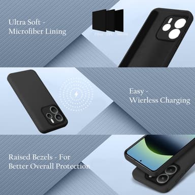 Xiaomi Redmi Note 14 4G Skal Fodral Case Cover (svart)
