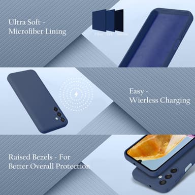 Samsung Galaxy M15 Skal Fodral Case Cover (blå)