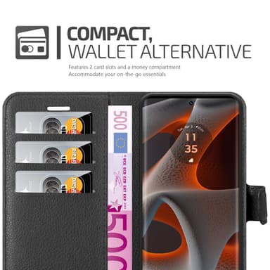 Motorola Moto Edge 50 Pro Skal Fodral Case (Svart)