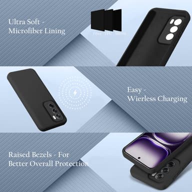 Oppo Reno 12 Skal Fodral Case Cover (svart)