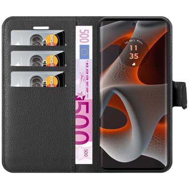 Motorola Moto Edge 50 Pro Skal Fodral Case (Svart)