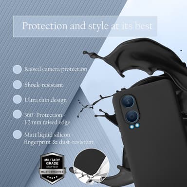 OnePlus Nord CE4 Lite Skal Fodral Case Cover (svart)