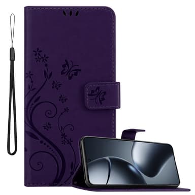 Xiaomi 14T Pro Plånboksfodral Skal Blommor (Violett)