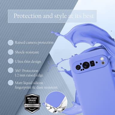 Google Pixel 9 PRO XL Skal Fodral Case Cover (lila)