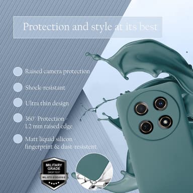 Huawei NOVA 13i Skal Fodral Case Cover (grön)
