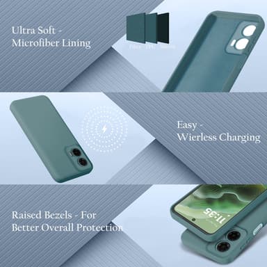 Motorola Moto G35 Skal Fodral Case Cover (grön)