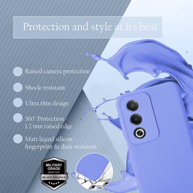 Oppo A80 Skal Fodral Case Cover (lila)