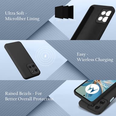 Motorola Moto G75 Skal Fodral Case Cover (svart)