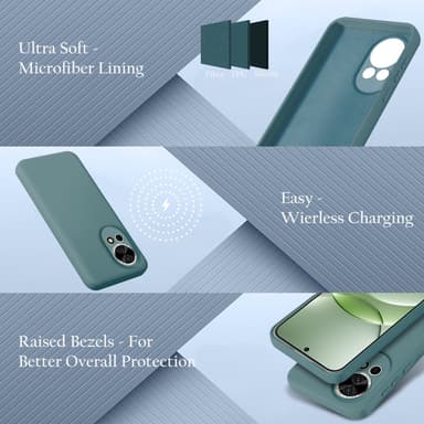 Huawei NOVA 13 Skal Fodral Case Cover (grön)