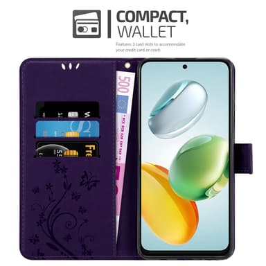 Honor 200 Smart Plånboksfodral Skal Blommor (Violett)