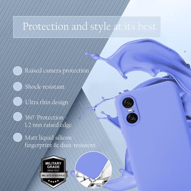 Sony Xperia 10 VI Skal Fodral Case Cover (lila)