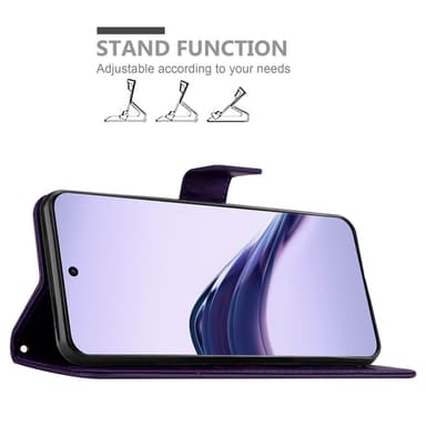 Realme 13 Pro 5G Plånboksfodral Skal Blommor (Violett)
