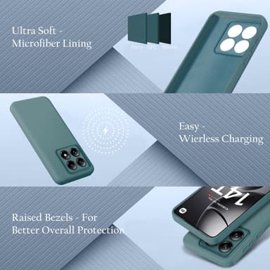 Xiaomi 14T Pro Skal Fodral Case Cover (grön)