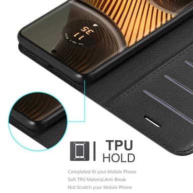 Motorola Moto Edge 50 Ultra Skal Fodral Case (Svart)