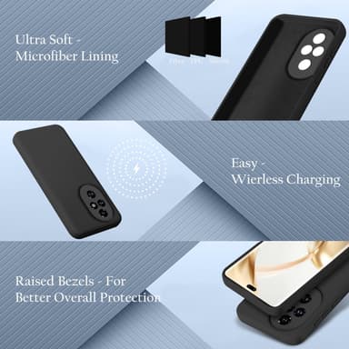 Honor 200 Pro Skal Fodral Case Cover (svart)