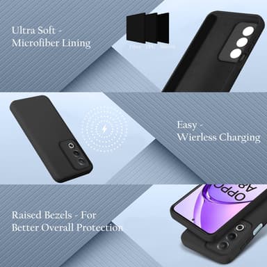 Oppo A80 Skal Fodral Case Cover (svart)