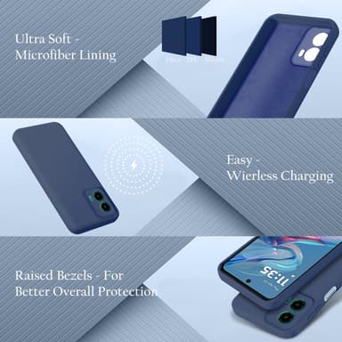 Motorola Moto G45 Skal Fodral Case Cover (blå)