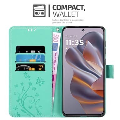 Motorola Moto Edge 50 Neo Plånboksfodral Skal Blommor