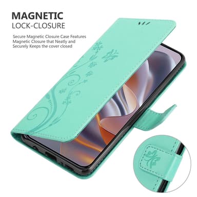Motorola Moto Edge 50 Neo Plånboksfodral Skal Blommor