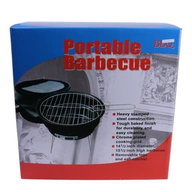 Liten & Kraftfull Portabel Grill – Perfekt för Picknick & Camping!