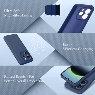 Xiaomi Redmi Note 14 4G Skal Fodral Case Cover (blå)