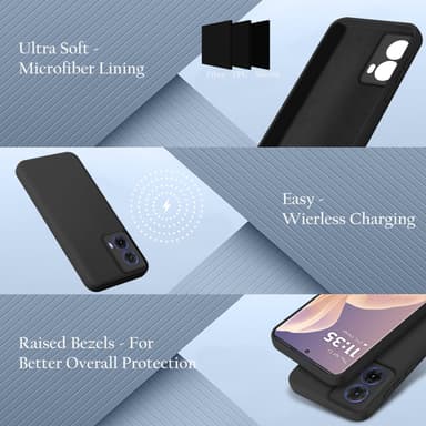 Motorola Moto G85 Skal Fodral Case Cover (svart)