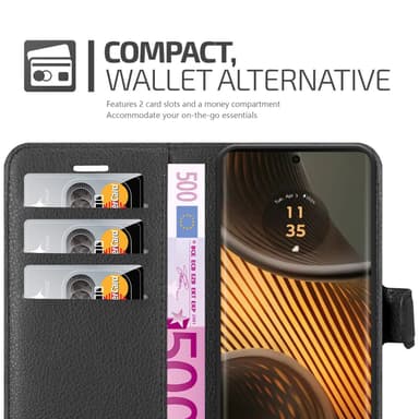 Motorola Moto Edge 50 Ultra Skal Fodral Case (Svart)
