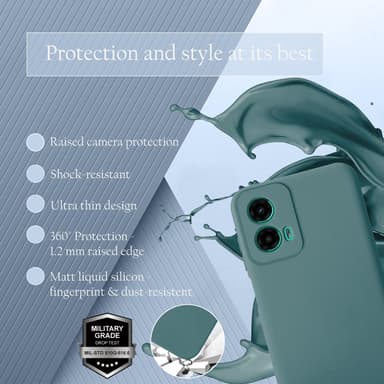 Motorola Moto G45 Skal Fodral Case Cover (grön)