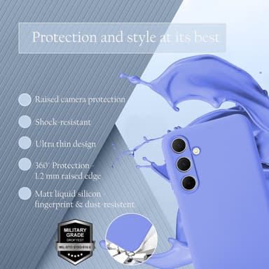 Samsung Galaxy M35 Skal Fodral Case Cover (lila)