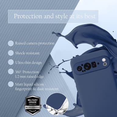 Google Pixel 9 PRO XL Skal Fodral Case Cover (blå)