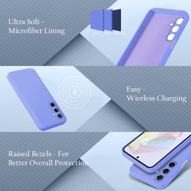 Samsung Galaxy M35 Skal Fodral Case Cover (lila)