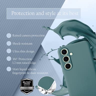Samsung Galaxy S24 FE Skal Fodral Case Cover (grön)