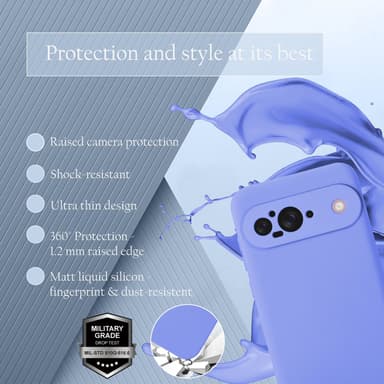 Google Pixel 9 Skal Fodral Case Cover (lila)