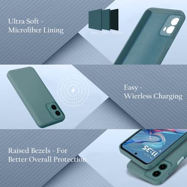 Motorola Moto G45 Skal Fodral Case Cover (grön)