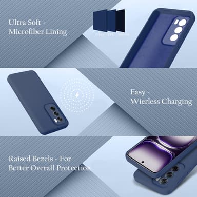 Oppo Reno 12 Skal Fodral Case Cover (blå)