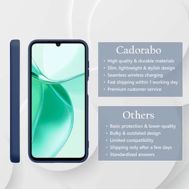ZTE Blade A35 / A55 Skal Fodral Case Cover (blå)