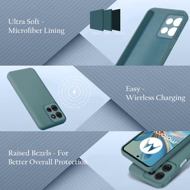 Motorola Moto G75 Skal Fodral Case Cover (grön)