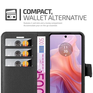 Motorola MOTO E14 Skal Fodral Case (Svart)