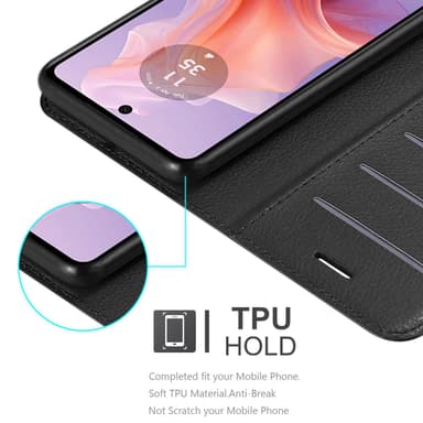 Motorola MOTO E14 Skal Fodral Case (Svart)