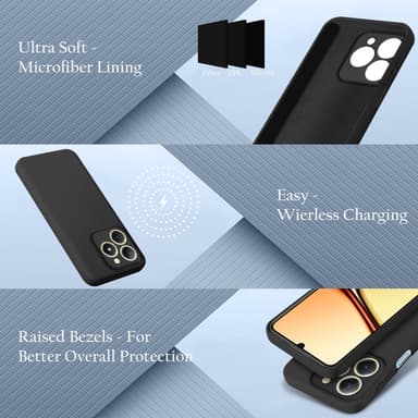 Realme C61 / C63 Skal Fodral Case Cover (svart)