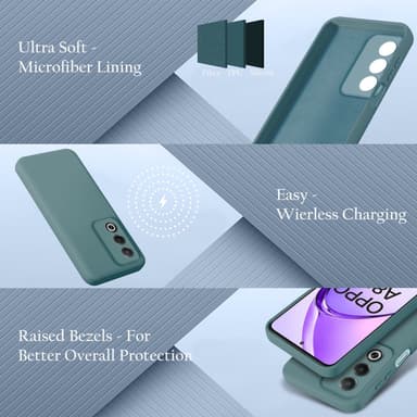 Oppo A80 Skal Fodral Case Cover (grön)