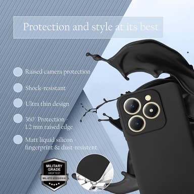 Realme C61 / C63 Skal Fodral Case Cover (svart)